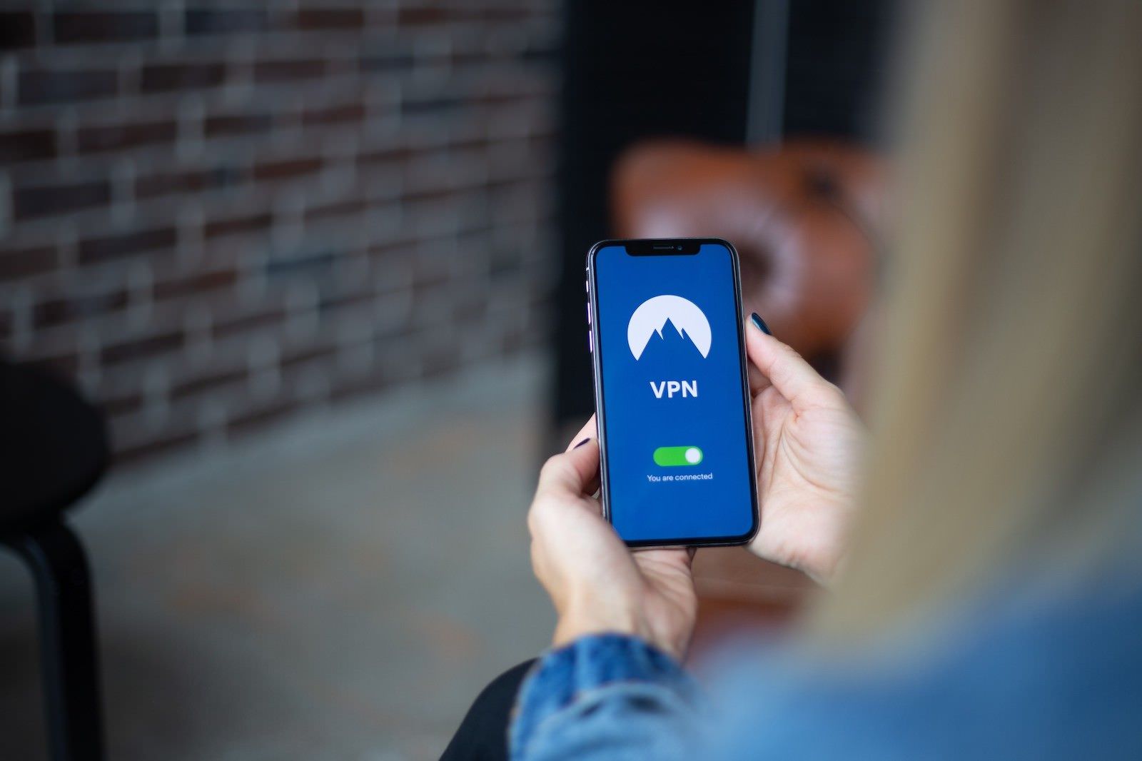 VPN app active on phone